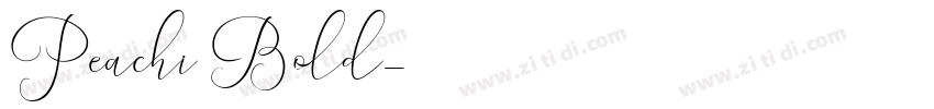 Peachi Bold字体转换